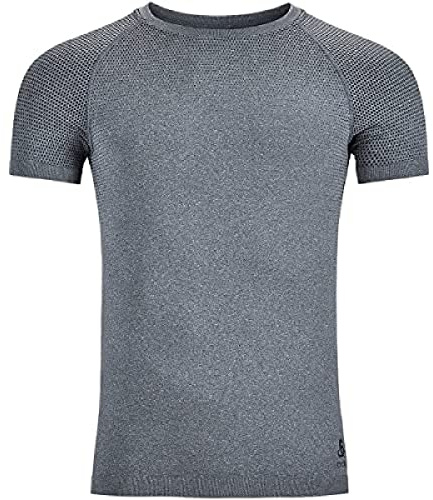 Odlo Uomo Maglietta termica a maniche corte PERFORMANCE LIGHT, Grigio Melange, S