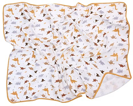 Miracle Baby Musselin Babydecke Sommer für Babys Kinder dünne atmungsaktive Sommerdecke Puckdecke Baumwolle Mädchen Junge 110x150cm