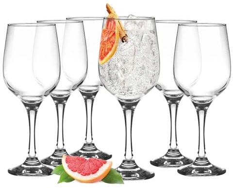 Glasmark KROSNO 1992 Conjunto de Copas de Vino Blanco 6 Piezas Copas para Espumosos Aperitivos 6x375 ml