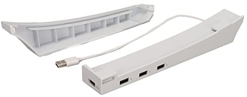 Horizontaler Ständer Für Playstation 5/PS5-Konsole Mit 4-Port-USB-Hub, Spielekonsole, Horizontaler Ständer, 4 USB-Anschlüsse, Minimalistisches Design, Basishalter-Ständer Für PS5 Digital Disc Edition