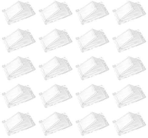 OSKOE 50pcs Sandwich Packing Boxes Plastic Sandwich Case Sandwich Triangle Boxes Triangular Baking Packaging Box for Cheese Wedges Cake and Pie Slices