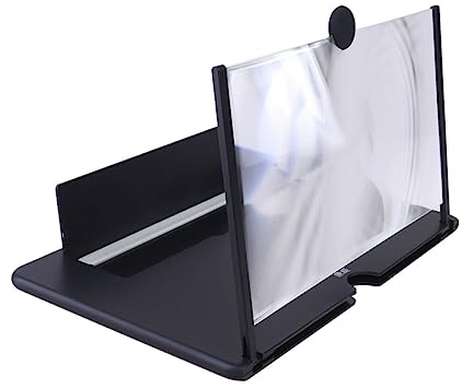 Housoutil Handy Bildschirmvergrößerer Kompakt Tragbar Phone Magnifier Mit Ständer Klareres Bild Für Videos Geeignet Für Smartphones Geschenk Für Senioren Und Gamer
