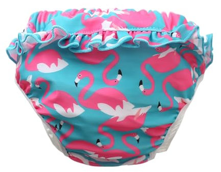 WHYCNJL 1 x Pannolini da nuoto Flamingos per bambini 1-2 anni (26-32 lb)