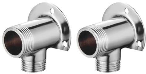 Namvo 2-teiliges Installationsset für freiliegenden Badewannenhahn, Duschadapter, Basiskonverter, Thermostatventil, Außenduschsystem, Metallvorrichtung, 6 Punkte auf 4 Punkte