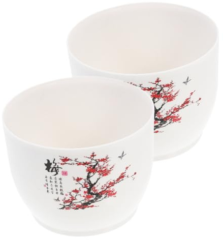 Happyyami 2pezzi Flower Pot Decorativo Plastica Per Piante Idroponiche Contenitore Riutilizzabile Per Giardino e Interni Per Pesci e Piante Acquatiche