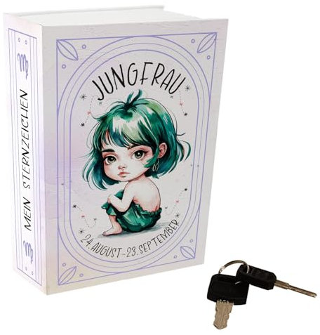 Mein Sternzeichen Booksafe - Jungfrau für astrologiebegeisterte Jungfrau-Geborene - einzigartiger Buchtresor