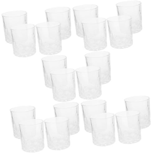 Cabilock 5 Juegos Vaso De Whisky Vasos Para Beber Pequeños Vasos Azules Bebiendo Copas De Vino Elegantes Copas De Coctel Tazas De Café Con Tapas Brandy Transparent Vidrio 4 Uds * 5
