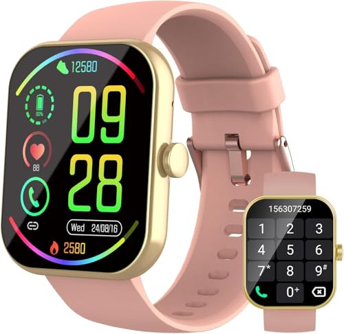 Smart Watch for Men Women 2025, 1.96 HD Watch with Make/Answer Call, IP68 Waterproof Smartwatch with 110+ Sports, Fitness Tracker, SpO2 Heart Rate Sleep Monitor, Activity Trackers for Android/iOS