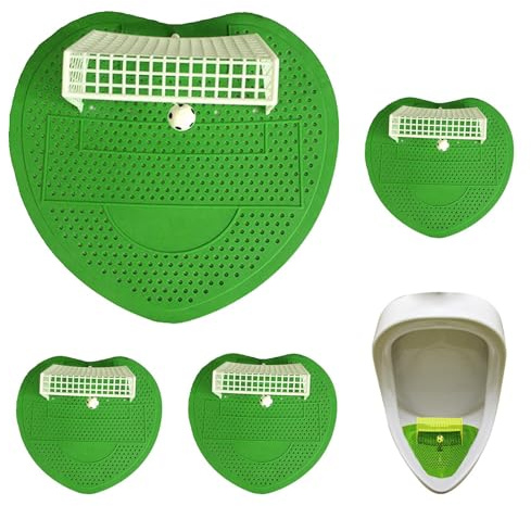 4 Pack Urinal Mats Scented, Football Goal Urinal Screens With Football-shaped Scented Ball, Creative Anti-Splash Deodorizing Urinals Strainer For Bathroom, Public Toilets, Schools, Hotels