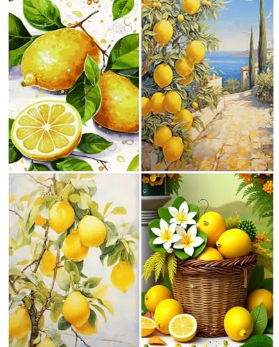 yosiio Pintura por números para adultos, Paint by Numbers, kit de pintura al óleo DIY pintado a mano para niños y principiantes, regalo de decoración interior.