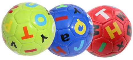 CLISPEED Balón De Fútbol Inflable para Niños Pequeños, 3 Unidades, PVC Resistente Al Desgaste, Juguete Divertido para Juegos Al Aire Libre Infantiles