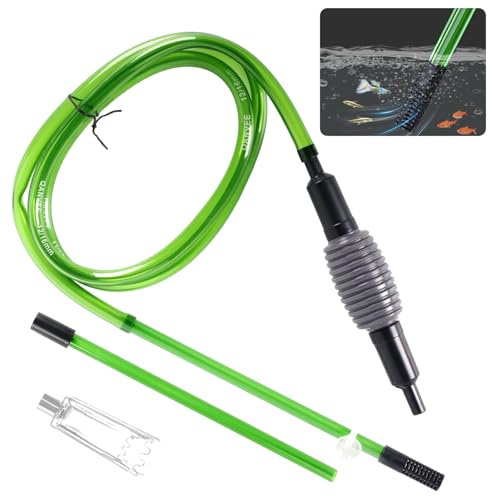 Dulynva Mulmsauger Aquarium, Aquarium Wasserwechsel, Aquarium-Reinigung Sand Filter Fisch Tank Kiesfilter Einstellbare Durchflussregelung für Manueller Wasserwechsel und Sandreinigung