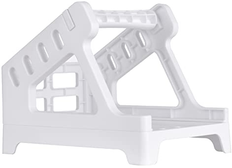 Walfront Hållare för Termisk Etikettskrivare för Lagerkontor, 2-i-1-design Kompatibel med rull- och Fläktetiketter 7,9x5,3x6,1 Tum för Apoteksbutiker