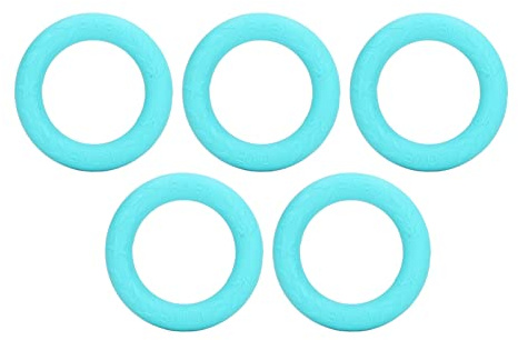 petjoyful 5 uds. Anillo de dentición de Silicona Suave para bebé, Juguete para bebé, Pulsera de dentición elástica Segura para aliviar Las encías para Viaje en casa (Verde)