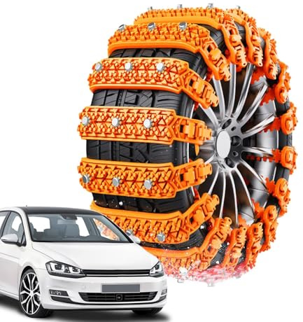 Catene da neve riutilizzabili – Fascetta antiscivolo universale regolabile per pneumatici auto, catena di trazione fuoristrada nella neve, antiscivolo per SUV, auto, furgoni