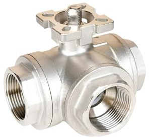3-Wege-Kugelhahn 304 SS 1/4-2 DN8-DN25 for industrielle Flüssigkeitssysteme – Industriequalität(3/4,L Type)
