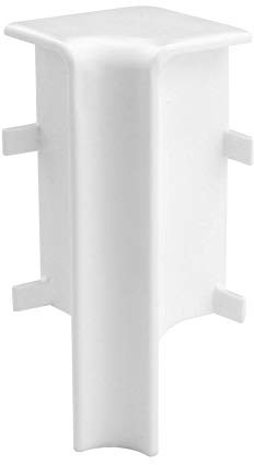 Trevendo® 10 Stück Innenecke weiß für Sockelleiste Fußleiste 58 mm und 60 mm Höhe