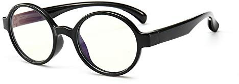 Ototon Blue Light Blocking Glasses for Children Anti UV Eye Fatigue Headache Eye Strain Safety Glasses for Computer/Phone/TV Boys Girls (Bright Black Frame)