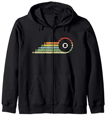 Retro Vintage 8 Ball Billard Pool & Snooker Geschenk Kapuzenjacke