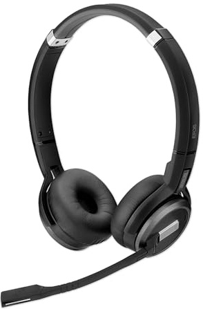 EPOS Impact SDW 60 HS - Hochwertiges DECT Wireless Headset, Geräuschunterdrückung, UC-Optimiert, Multi-Geräte-Konnektivität, Flexible Trageoptionen, Lange Sprechzeit, Ideal für Büroumgebungen
