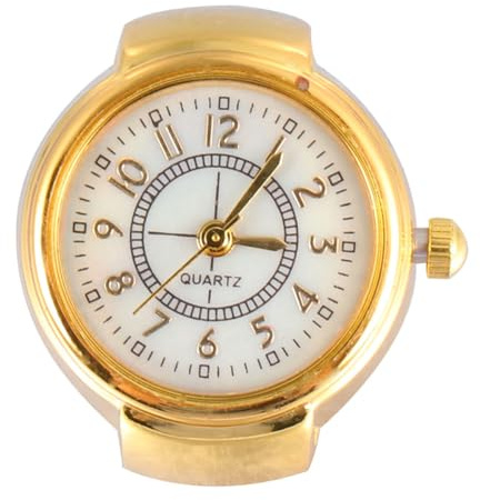 ibasenice Reloj De Anillo Digital para Mujer Y Hombre Mini Reloj De Dedo con Números Grandes Accesorio De Moda Funcional para Uso Diario Y Regalo