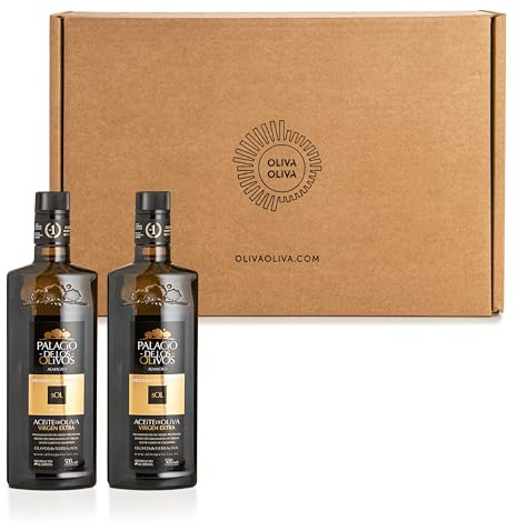 Palacio de Los Olivos - Olio extravergine d'oliva Picual Gourmet - Spremuto a freddo, raccolto precoce - Confezione da 2 bottiglie da 500ml