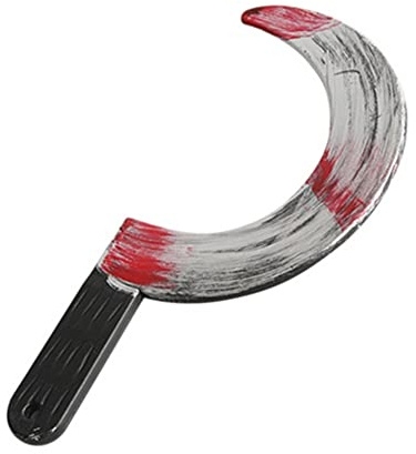 Proumhang 1 Stück Blutige Halloween-Waffen Machete,Messer,Axt,Spalter und Sichel Halloween-Requisiten Party-Deko-Set für Halloween-Dekoration,Spukhäuser und klobige Kostüme,Stil 2