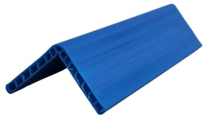 (1x) Kantenschutzwinkel 300 mm – Blau | 120 x 120 x 12 mm | Kantenschoner aus PE-Kunststoff | bruchfest, formstabil & kältebeständig – für Ladungssicherung mit Zurrgurten