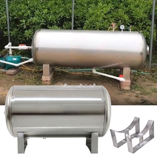 Vaso de expansión 100 160 200 250 300 500 L Tanque de presión de pozo horizontal para sistema de agua, kit de instalación tanque de vejiga de agua a presión para bomba de pozo/bomba de refuerzo de sót