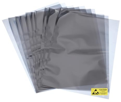 QUARKZMAN 10pz Anti Statici Borse ESD Schermate Borsa Piatta Aperta Sopra Anti Statici Borsa per Dispositivi Elettronici 15,7x19,7 (400 * 500mm)