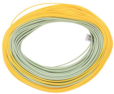 Fliegenfischen-Schnur, Fliegenfischen-Schwimmschnur aus Nylon-PVC-Beschichtung, Gewicht vorwärts, Forellen-Fliegenschnur, WF6 7 8 (WF8F)