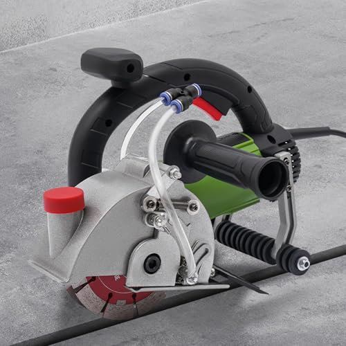 Electric Wall Chaser Groove Cutting Machine,1800W Slotting Machine 7000rpm Grooving Concrete Cutter for Brick Slotting Groover Power Masonry Saw,Blade Diameter 133mm