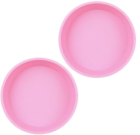 PRETYZOOM 2piezas Moldes Para Bizcochos De Horno Moldes Redondos De Silicona Antiadherentes Para Tartas y Pasteles