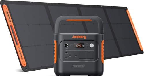Jackery Explorer 2000v2 Générateur Solaire Portable avec 200W Panneau Solaire, 2042Wh/2200W LiFePO4 Batterie (Max 4400W), Charge Rapide USB-C & UPS 20ms pour Camping, Camping-cars, Plein Air