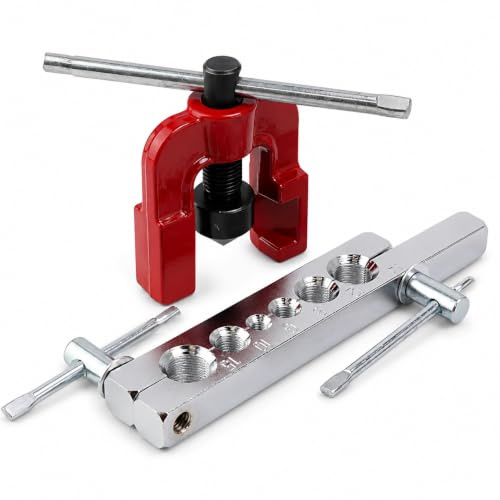 Topolenashop Cartellatrice Svasatrice per Tubi Rame 6-15 mm – Kit Manuale per Flangiatura e Svasatura – Attrezzo per Idraulica, Impiantistica, Refrigerazione, Climatizzazione e Meccanica | 655541