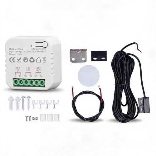 EIMSOAH Kit de Apertura de Puerta de Garaje Inteligente, Aplicación de Garaje Inteligente y Abreadora de Compuerta de Smart Garage Wifi, Control de Voz de Control Remoto