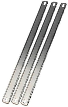 XUXPFJ Hojas de Repuesto for Sierra de Arco de Doble Diente de 12, 8 dientes/24 Dientes, Dientes Finos/Gruesos, 300 mm, for Cortar Madera y Metal.(3pcs Saw Blades)