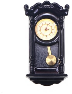 Miniature Vintage Movable Metal Clock For Doll House Accessories Retro Simulation Decorative Functional Hands Movable Hands Clock