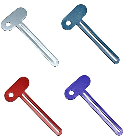 4PCS Toothpaste Squeezer, Tube Squeezer Key Tool, Metal Tube Squeezer for Toothpaste and Cosmetic Tubes, Efficient Dispensing Solution for Bathroom and Studio Use(Multicolored)