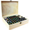 RoseFlower Caja de Almacenaje de Madera de Aceites Esenciales y Aromaterapia, 68 Botellas Aceite Contenedor Cubos de Almacenaje Organizadores para Perfumes, Fragancias, CosméTica, Joyas
