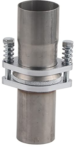 2 5in Edelstahl Auspuff Flansch Reparatur Set mit Federbolzen für Auto Ersatzteile Kompatibel mit den meisten Fahrzeugen 63 5mm Durchmesser schnelle langlebige Lösung für defekte