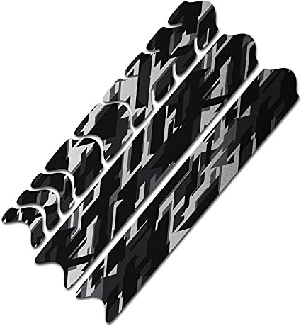 AlphaShield Bicycle Frame Protector Chain Stays Protection Film Sticker Frame Protection Carbon MTB BMX Paint Protection Film K099 (18 Future Silver Metallic)