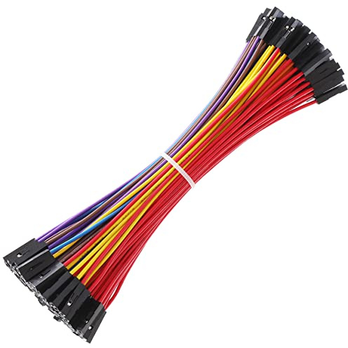 Breadboard Jumper Wires 20AWG, Bestlus Exclusives F/F Jumper Cables Wires Female to Female 6'' 15CM 10 Colors Pack of 120 Square Head 0.1'' (6'', F/F)