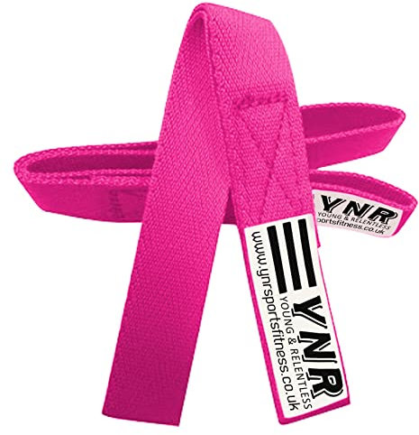 Sangles de barre de gymnastique de qualité supérieure - Poignées - Protection de la paume - 25 cm - Rose