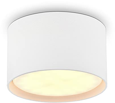 BOYIR Faretti LED Soffitto 6W 560LM Faretti da Soffitto 3000K Bianco Caldo Plafoniera led Soffitto Ø84x50mm Lampada da Soffitto in Alluminio per salone corridoio cucina salotto, Bianco