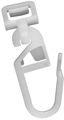 Fix Gardinengleiter Faltengleiter für Gardinen und Profilschienen mit 6-6,5mm Laufnut/Profilschlitz - 50pcs