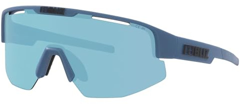 Bliz Sportbrille Matrix small matt blau/smoke ice blue mirror