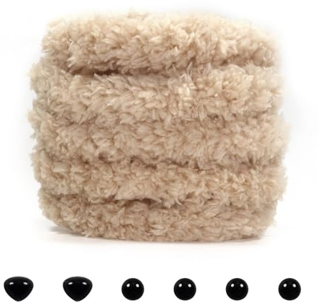 TOAOB 2 Stück Pfeifenputzer zum Basteln Lang 1m Dicke 15mm Hell Kaffee | Pfeifenreiniger zum Hund Basteln, Chenilledraht Pipe Cleaner Basteln, für DIY Handwerksprojekt