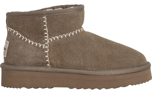 Pepe Jeans dam Dissy Etnic W stövlar, Brun mörk sten beige, 4 UK