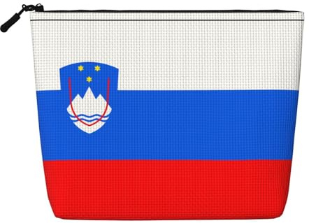 Damen Kultur- und Kosmetiktasche Flagge Sloweniens Unisex Kulturbeutel Aufbewahrungstasche Körperpflege Aufbewahrungstasche